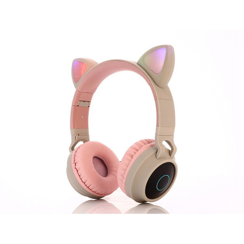 Cute Cat Ear Kids BT028C LED Light Bluetooth Luminous Heavy Bass Stereo Wireless Headphones - AUSTRALIAN STOCK - Soundz Store AUSTRALIA