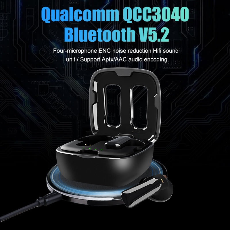 G10 True Wireless Stereo Qualcomm QCC3040 Bluetooth Earbuds with 4 Mic Aptx Low Latency Wireless Charging - Soundz Store AUSTRALIA
