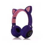 Cute Cat Ear Kids BT028C LED Light Bluetooth Luminous Heavy Bass Stereo Wireless Headphones - AUSTRALIAN STOCK - Soundz Store AUSTRALIA