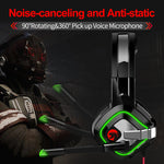 GlobalCrown A66 4D Stereo Wired Gaming Headphones with Colourful Lights for Xbox One/Laptop/PC Tablet Gamer - Soundz Store AUSTRALIA
