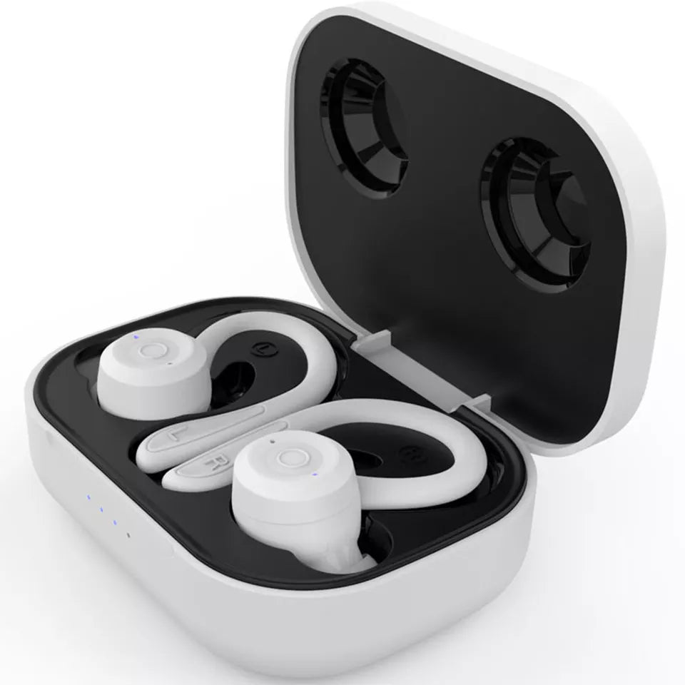 T20 Stereo True Wireless Bluetooth Sports Earphones with Earhook 2-in-1 Combo Super Bass Big Battery Headset - Soundz Store AUSTRALIA