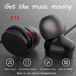 VJP X10 Heavy Bass Wired Stereo Earphones 3.5mm Jack and 1.2 Metre Cable - Soundz Store AUSTRALIA