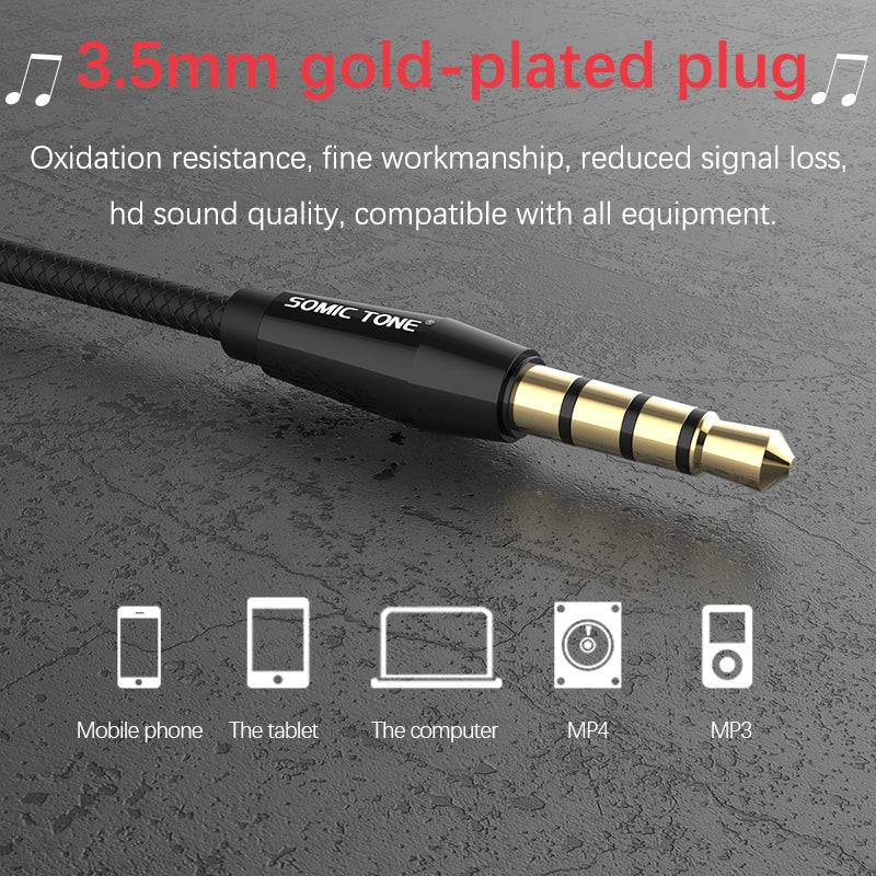 VJP X10 Heavy Bass Wired Stereo Earphones 3.5mm Jack and 1.2 Metre Cable - Soundz Store AUSTRALIA