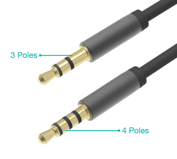 1 Metre Stereo Audio 3-Pole Cable with 3.5mm Connector - Straight - Soundz Store AUSTRALIA