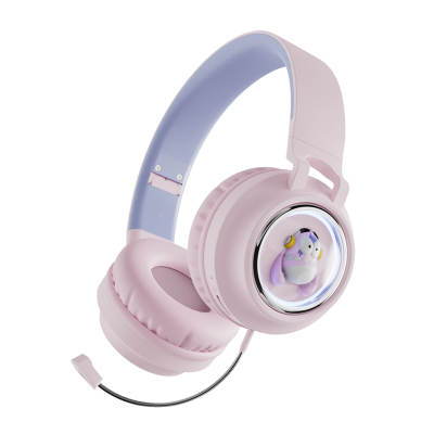 BOBO Q1 Kids Wireless Bluetooth LED Multi User Shareable Stereo Headset Headphones with Noise Safety Control and Detachable Microphone! - Soundz Store AUSTRALIA