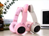 Cute Cat Ear Kids BT028C LED Light Bluetooth Luminous Heavy Bass Stereo Wireless Headphones - Soundz Store AUSTRALIA