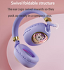 Cute Cat Cartoon Kids B4 LED Light Bluetooth Luminous Bass Stereo Wireless Headphones - Soundz Store AUSTRALIA