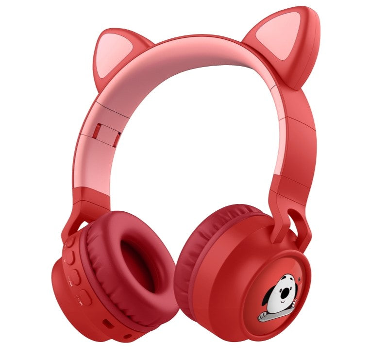 Cute Cat Ear Kids BT028C LED Light Bluetooth Luminous Heavy Bass Stereo Wireless Headphones - Soundz Store AUSTRALIA